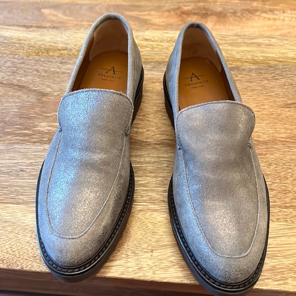 Aquatalia brown loafers